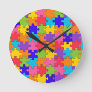 Horloge Ronde Puzzle Puzzle Puzzle Puzzle