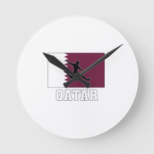 Horloge Ronde Qatar Football Soccer National Team