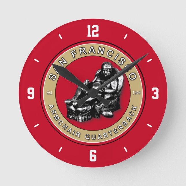Horloge Ronde Quartier des fauteuils - Football de San Francisco (Recto)