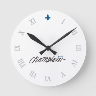 Horloge Ronde Québec Samuel de Champlain 1608 Signature Français