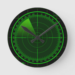 Horloge Ronde Radar recherchant l'horloge murale d'écran