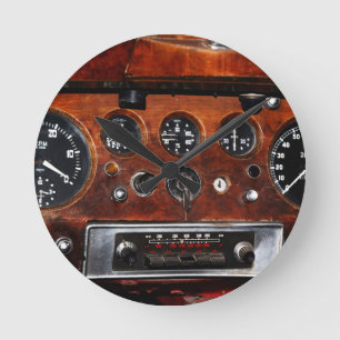Horloge Ronde radio et instruments vintage