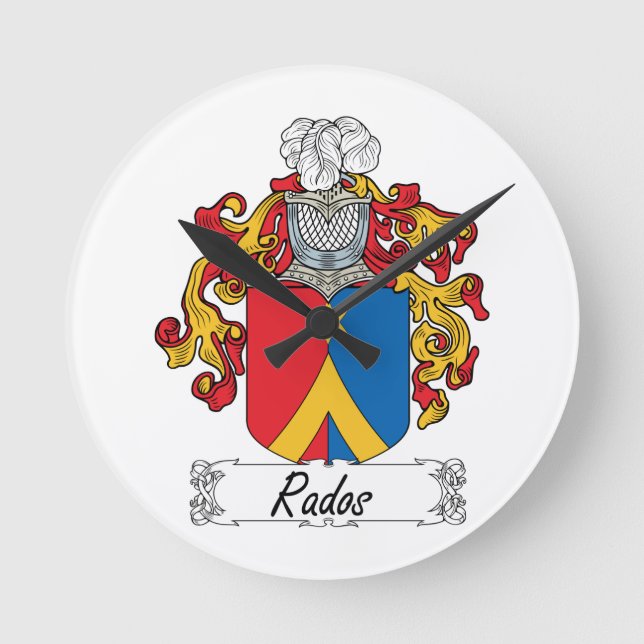 Horloge Ronde Rados Family Crest (Recto)