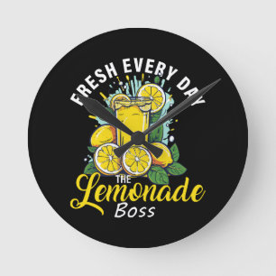 Horloge Ronde Rafraîchi Chaque Jour Le Patron De Limonade