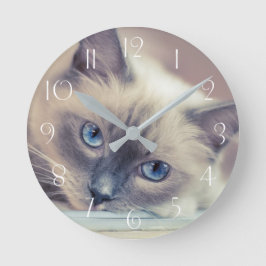 Horloge Ronde Ragdoll ‎ Cat
