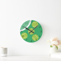 Raquette de balle de tennis verte moderne