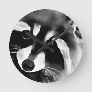 Horloge Ronde Raton laveur
