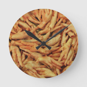 Horloge Ronde Raw Chicken Feet