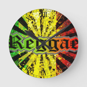 Horloge Ronde reggae de rasta