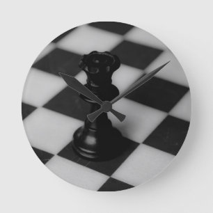 Horloge Ronde Reine des échecs