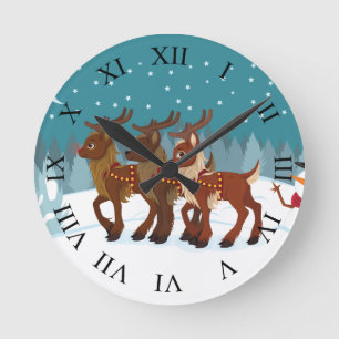 Horloge Ronde Rennes dans la neige