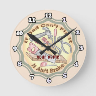Horloge Ronde Répare-le Papa