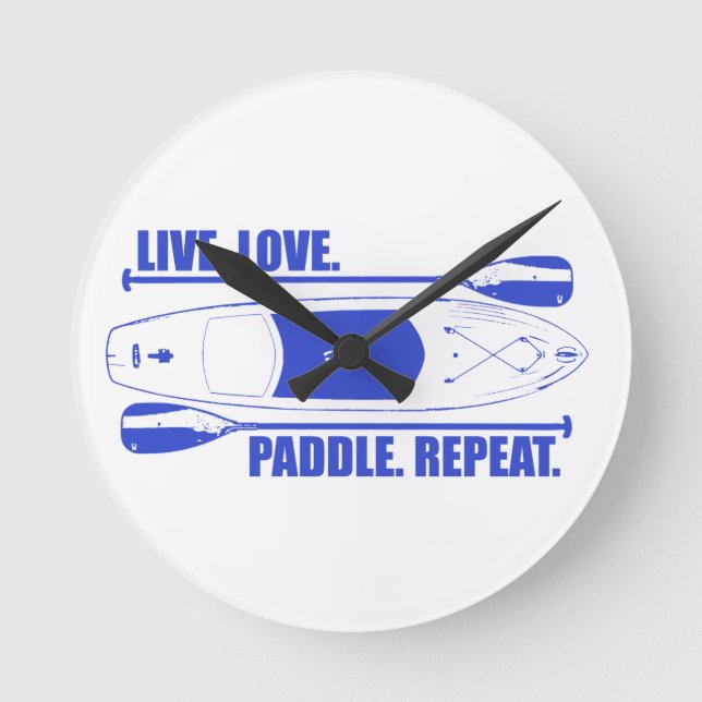 Horloge Ronde Répéter la pagaie d'amour en direct (Recto)