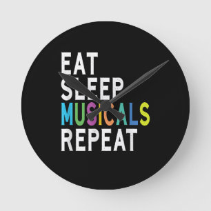 Horloge Ronde Répéter les comédies musicales du sommeil