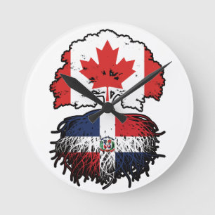 Horloge Ronde République Dominicaine Arbre du Canada canadien