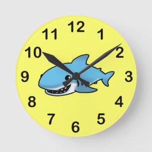 Horloge Ronde Requin mignon