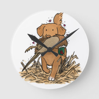 Horloge Ronde Retriever de Nouvelle-Écosse à museau relevé