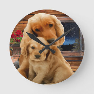 Horloge Ronde Retriever du Labrador
