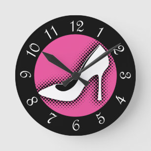 Horloge ronde Retro haute talon