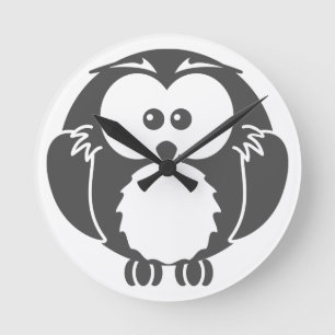 Horloge Ronde Rétro hibou