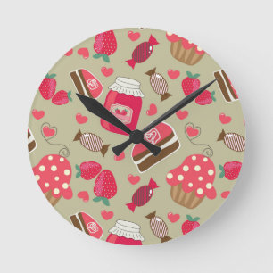 Horloge Ronde Rétros bonbons