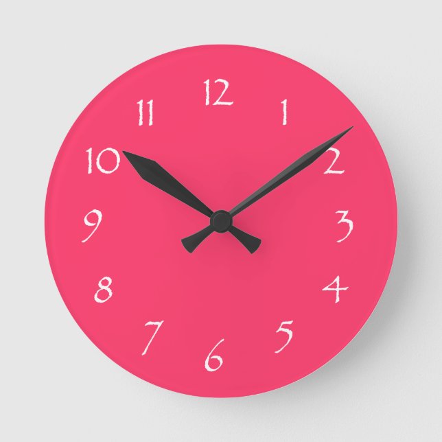 Horloge Ronde Rêve rose (Recto)