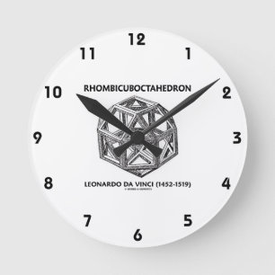 Horloge Ronde Rhombicuboctahedron (Leonardo da Vinci)