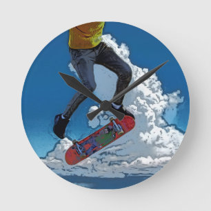 Horloge Ronde Riding the Wind - Poster du planteur