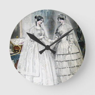 Horloge Ronde Robes de mariée antiques