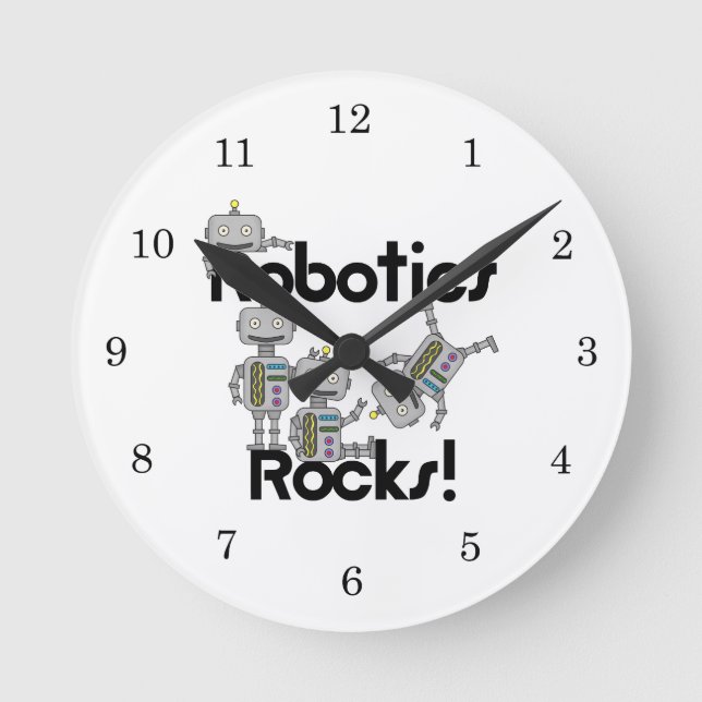 Horloge Ronde Roches de robotique (Recto)