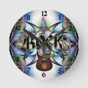 Horloge Ronde Rock Autour de l'horloge