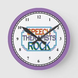 Horloge Ronde Rock orthophoniste