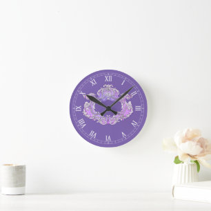 Horloge Ronde Romantique, Féminin, Personnalisé