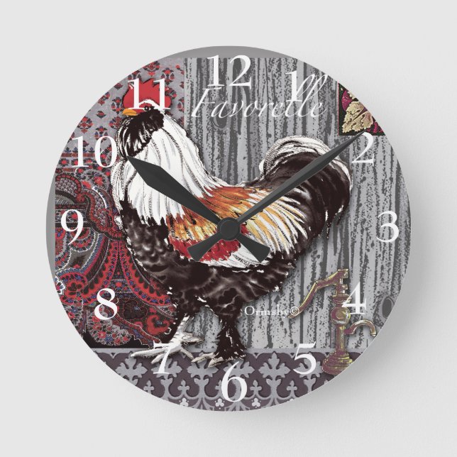 Horloge Ronde Rooster (Recto)