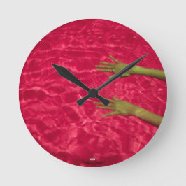 Horloge Ronde rose