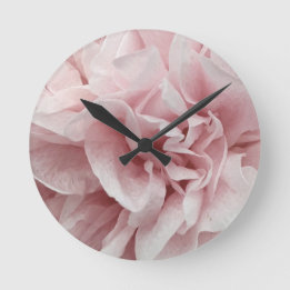 Horloge Ronde Rose de mode romantique et subtile