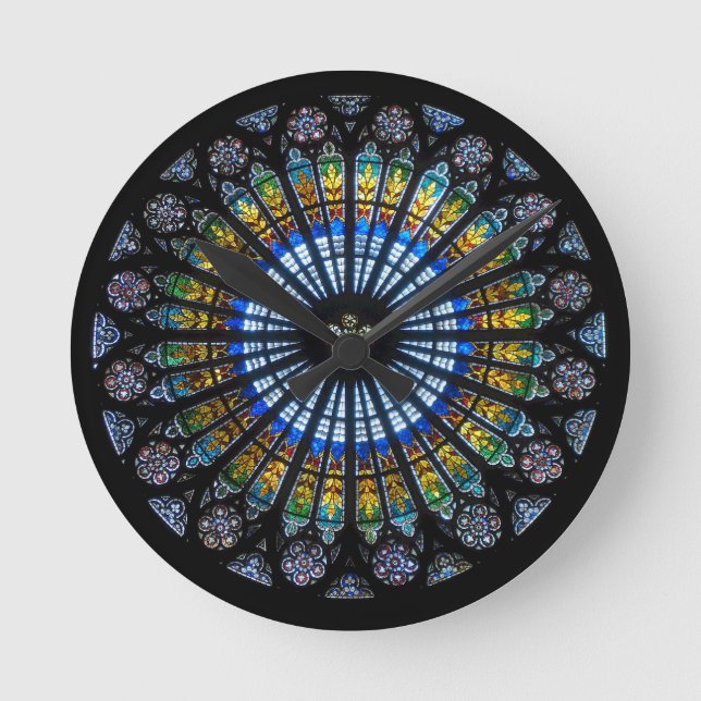 Horloge Ronde rose fenêtre cathédrale strasbourg (Recto)
