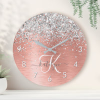 Rose Gold brossé Parties scintillant métallique No