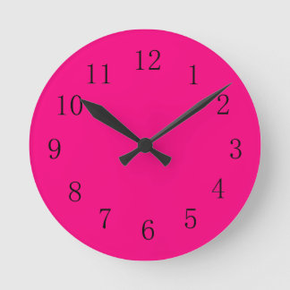 Horloge Ronde Rose Red Kitchen Wall