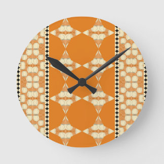 Horloge Ronde Roses Et Vagues Étincelles
