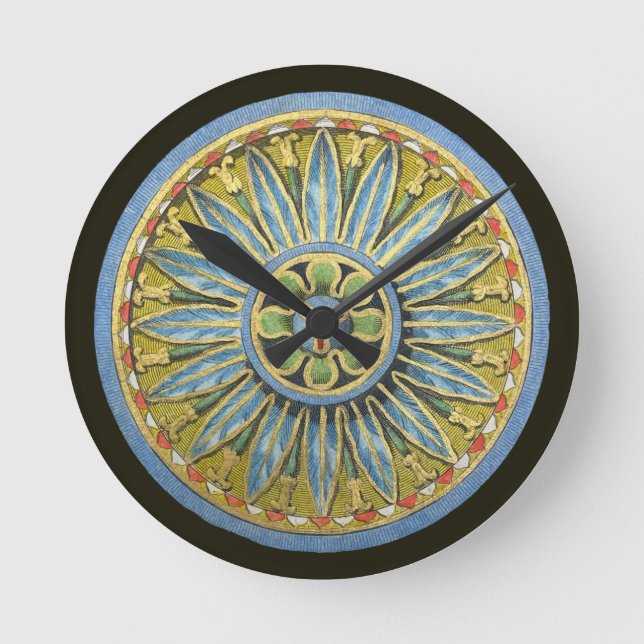 Horloge Ronde Rosette architecturale antique n° 2 (Recto)