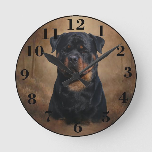 Horloge Ronde Rottweiler (Recto)