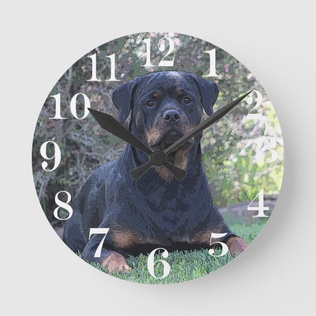 Horloge Ronde Rottweiler (Recto)