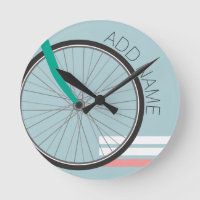 Roue de vélo Hipster avec nom personnalisé