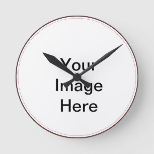 Horloge Ronde Rouge et Gold Hot Rod