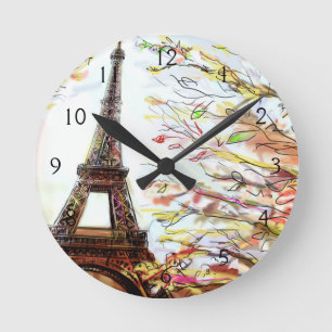 Horloge Ronde Rue À Paris - Illustration 2