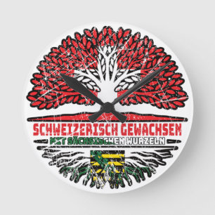 Horloge Ronde Sachsen Sächsisch Schweizer Schweiz Baum Wurzel