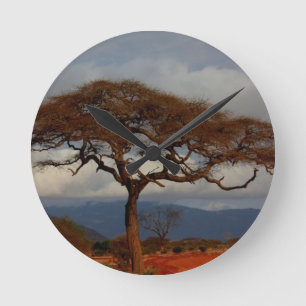 Horloge Ronde Safari romantique Afrique Fête des mariées Paix pe