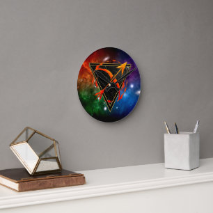 Horloge Ronde Sagittaire Zodiaque Cadeau Astrologie