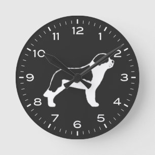 Horloge Ronde Saint Bernard Chalk Style Dessin Chien